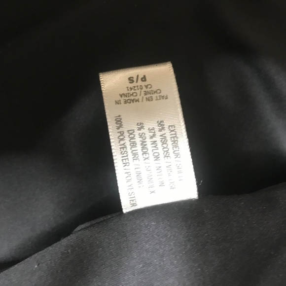 Women’s Black Blazer with White Piping Trim • Tailored 2-Button Jacket - Picture 12 of 12